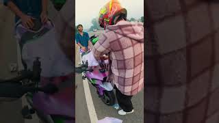 Zx10r ka wrap faad diya dogla dost zx10r crushed  automobile motovlogar viralvideo rider [upl. by Sset]