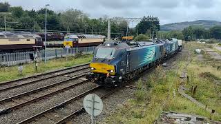 Direct Rail Services Freight Move 6800668033 6K73 Carnforth 03092024 [upl. by Yojenitsirk]