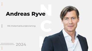 Andreas Ryve Rik matematikundervisning [upl. by Adalbert]