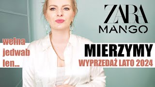 UPOLOWAŁAM ŚWIETNE SKŁADY ZARA MANGO WYPRZEDAŻ LATO 2024 HAUL MIERZYMY [upl. by Galatea]