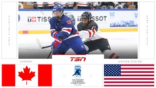 USA vs Canada FULL HIGHLIGHTS  2024 U18 Mens Worlds [upl. by Hurleigh]