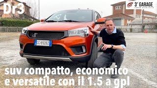 Dr3 la low cost in stile suv con motore gpl economica pratica e versatile [upl. by Carder285]