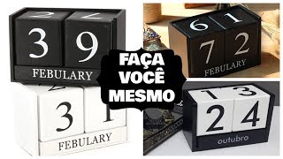 COMO FAZER O CALENDÁRIO DE MESA DA TokampStok  Viviane Magalhães [upl. by Anwahsal]