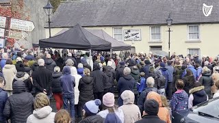 Song performed to crowd at Creeslough vigil honouring victims of explosion tragedy [upl. by Cedar227]