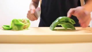 Knife Skills  Cutting Vegetables Takamura Migaki R2 210mm Gyuto [upl. by Haidedej]