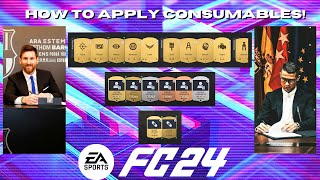 How To Apply Consumables｜FC24 Ultimate Team [upl. by Acinad568]