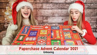 PAPERCHASE ADVENT CALENDAR 2021  UNBOXING AND TESTING STATIONERY [upl. by Rafael472]