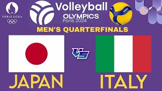 OLYMPIC MENS VOLLEYBALL LIVE │ JAPAN vs ITALY Livescore [upl. by Studley404]