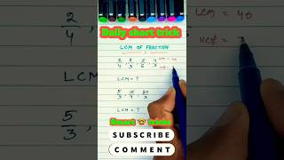 lcmandhcf lcm mathstricks maths shortvideo mathpuzzles shortsfeed 🤯 [upl. by Karen]