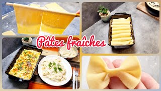 Pâtes fraîches maison sans laminoire  Lasagne et cannelloni recette INRATABLE  pas à pas😍 [upl. by Bobina]