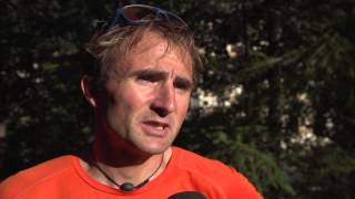 UTMB ® 2015  Interview Ueli Steck [upl. by Tsirhc448]