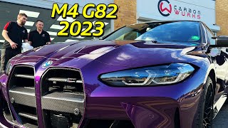 INSANE 2023 BMW M4 G82  The Purple One [upl. by Saibot]