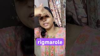 rigmarole yt english dscenglish englishlanguage englishgrammar dsc englishlearning learning [upl. by Tenahs237]