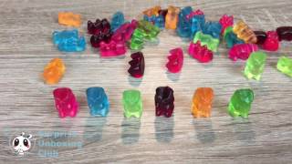 Haribo Gummy Bear Blue Blueberry  Watermelon flavor unboxing in 4K [upl. by Neellok498]