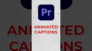 How to Create Animated Captions in Premiere Pro – StepbyStep Solution premiereproshorts [upl. by Safko924]