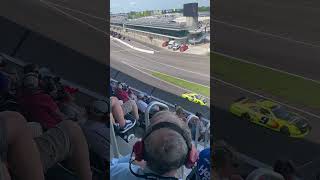 Flyby of Turn 1 at Indy  NASCAR Xfinity Series at Indianapolis [upl. by Lasyrc]