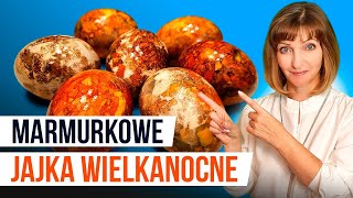 JAJKA WIELKANOCNE  tylko 2 naturalne składniki cebula i kurkuma PISANKI  marmurkowe [upl. by Inohs731]