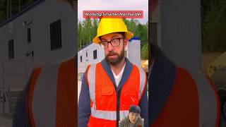 Workers 200IQ 👏🌚 funny construction work adamrose constructionwork constructionworker [upl. by Ettennor640]