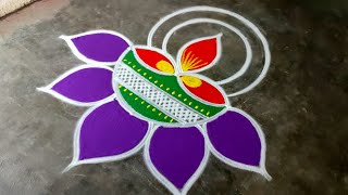 Diwali simple rangoli designsdiwali 2024 beautiful rangolidiwali deepam mugguluAmazingrangoli [upl. by Urquhart]