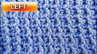 Ribbing Crochet Stitch Video Tutorial and Pattern  Left Handed Crochet Tutorial [upl. by Ofilia]