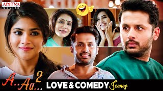 A Aa 2 Movie Love amp Comedy Scenes  Nithiin  Megha Akash  Ashu Reddy  Aditya Movies [upl. by Ecirahc]