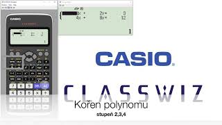 Kalkulátor Casio Classwiz fx991CEX  Soustavy rovnic kořeny polynomu [upl. by Pufahl435]