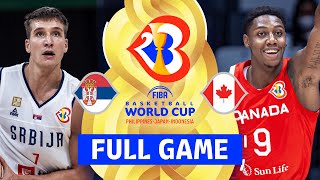 SEMIFINALS Serbia v Canada  Full Basketball Game  FIBA Basketball World Cup 2023 [upl. by Cayser193]