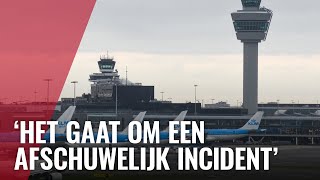 Persoon komt op Schiphol in draaiende vliegtuigmotor en overlijdt [upl. by Isabea]