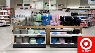 TARGET KITCHENWARE KITCHEN DINNERWARE COOKWARE PLATES POTS SHOP WITH ME SHOPPING STORE WALK THROUGH [upl. by Jessika]