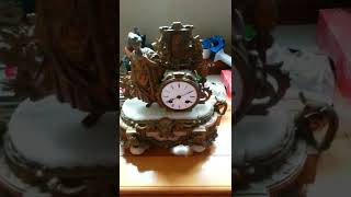 French Round Clock Movement Repair Part 11 [upl. by Velick237]