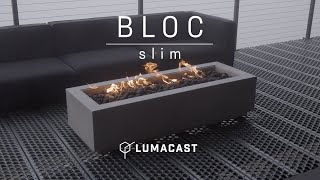 BLOC slim  Fire Table by Lumacast [upl. by Gideon162]