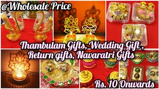 Return Gift Items For All Occation ParrysWholesale and retail ShopMarriage நவராத்திரி Return Gift [upl. by Letha801]