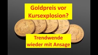 Goldpreis vor der Kursexplosion Gold Trendwende mit Ansage eingeläutet  Barrick Gold XAUSD [upl. by Ellessig]