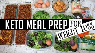 KETO MEAL PREP FOR WEIGHT LOSS KETO CHILI amp COBB SALAD [upl. by Yraunaj]