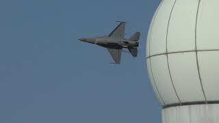 2回も飛んじゃった F16 デモチーム 2018 築城基地航空祭 前日予行 2回目  JASDF TSUIKI AIR SHOW PACAF F16 Demo Team 20181124 [upl. by Aicelf91]