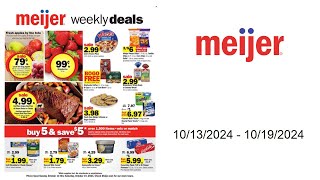 Meijer Weekly Ad US  10132024  10192024 [upl. by Avuha371]