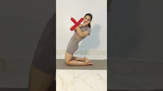 correct your camel pose or ustrasana ✅ yoga tips flexibility youtubeshorts mobility [upl. by Tamara]