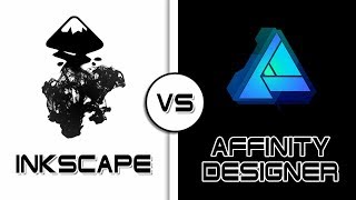 Inkscape Vs Affinity Designer  Tutorials for new beginners [upl. by Merrow]