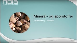 Mineral og sporstoffer [upl. by Cesare]