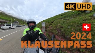 2024 Klausenpass Switzerland  From Bürglen to Linthal by Motorbike in 4K [upl. by Dollar]