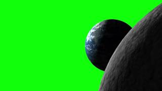 Earth  Moon Green Screen [upl. by Aleris518]