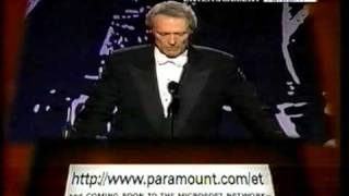 Jim Carrey helps to honor Clint Eastwood ET [upl. by Eohce]