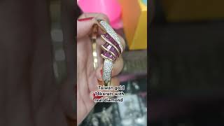 Taiwan gold Bangles 14karats with Diamond [upl. by Royall]