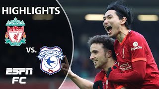 Jota Minamino amp Elliott fire Liverpool past Cardiff  FA Cup Highlights  ESPN FC [upl. by Florri51]