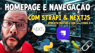 Home Page Navegação e LLM  NextJS Strapi amp LangChain [upl. by Roux191]