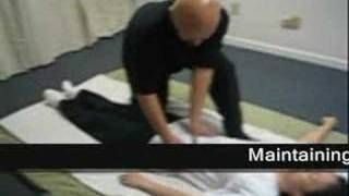 Shiatsu Demonstration 9 Supine Position Abdomen [upl. by Euqcaj]