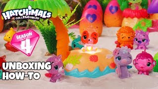 Hatchimals CollEGGtibles  Unboxing Season 4 HatchBright [upl. by Zetram]