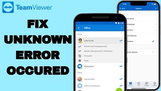 How To Fix And Solve Unknown Error Occured On TeamViewer App  Easy Fix [upl. by Latimore]