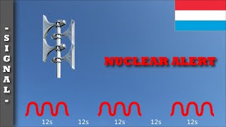 Siren signal quotNUCLEAR ALERTquot Luxembourg 🇱🇺  EPS 500 [upl. by Lewls]