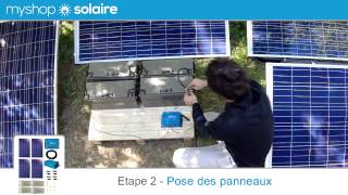 Monter son Kit Solaire AUTONOME  4 Panneaux Solaires  Convertisseur 230V  MyShop Solaire [upl. by Sanfred187]